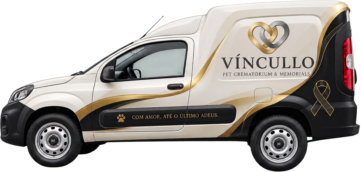 Veículo personalizado da Vincullo para transporte respeitoso dos pets
