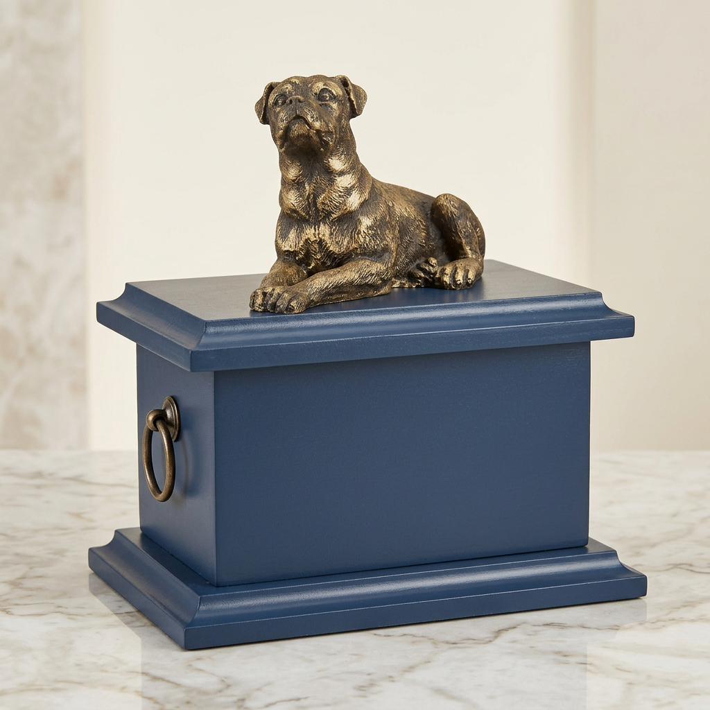 Urna em porcelana artesanal